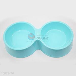 Wholesale High Quality Sky Blue Pet <em>Bowl</em> With Double <em>Bowl</em>