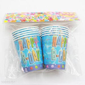 Blue <em>Paper</em> <em>Cups</em> for Birthday Festive Party 10pcs/bag