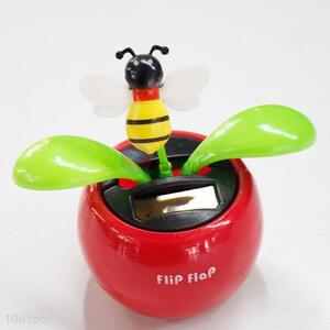 New Design Flower with Bee Solar Toys for Car Decoration