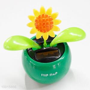 Beautiful Sunflower Solar Toys for <em>Car</em> <em>Decoration</em>