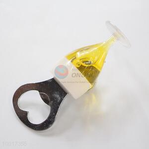 Goblet shaped bottle opener