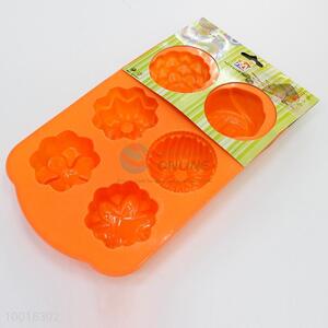 6-grid flower shaped cake mould