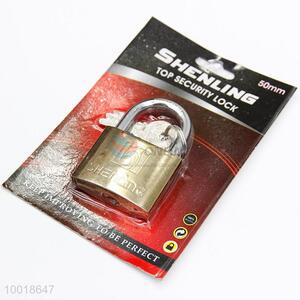 High security gold padlock