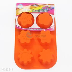 Orange Flower Shaped Silicone Cookies/Cake Mould