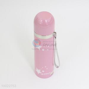 Pink bullet type cartoon  vacuum flask/cup