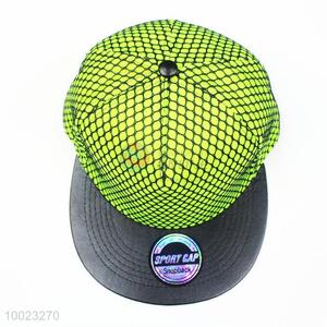 Green Hip-hop Sport Cap/Hat with Mesh