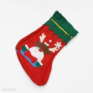 Wholesale Elk and Snowflake Pattern Non-wovenChristmas Stocking