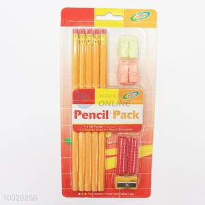 Pencil Pack, 5 HB Pencils, 4 Eraser Tappers, 2 Sponge Grips, 1 Pencil Sharpener