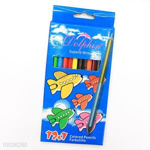 High Quality 12+1 Colored Pencils for Shcool Use