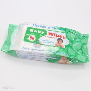 80 pieces thick and fluffy wet baby wipe