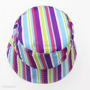 Cheap price stripe pattern high quality bucket hat