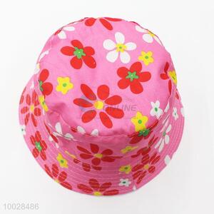 Wholesale Pink Floral Pattern Cute Bucket Hats