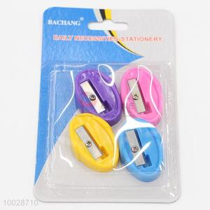 Colored oval shaped pencil sharpeners