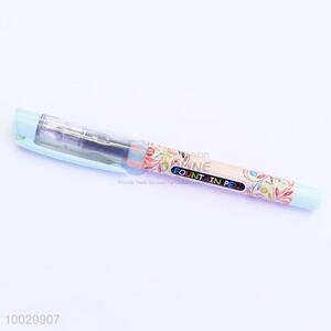 Wholesale blue color ink fountain pen for stuents