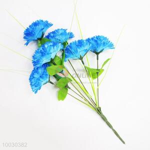 7 Heads Blue Lilac Artificial Flower for Home Decoration
