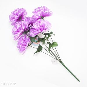 Beautiful Purple Chrysanthemum Artificial Flower For Home Decoration