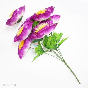 Purple Chrysanthemum Artificial Flower For Home Decoration