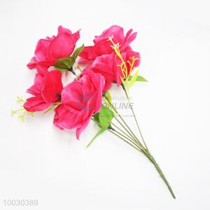 Competitive Price Chinese Rose Artificial Flower for Home Decoration