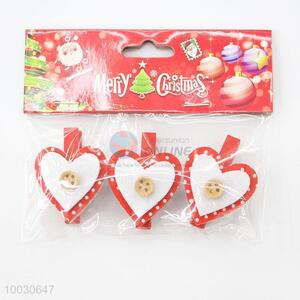 Wholesale heart shaped decorative craft wood clip