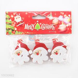 Santa Claus Shaped Wooden Memo Photo Clips Wooden Clips