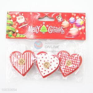 Cute fashion heart shaped christmas clips