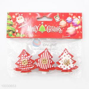 Christmas trees wood hanging clips decorative clips
