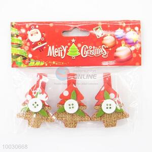 Creative christmas tree decoration wooden clips