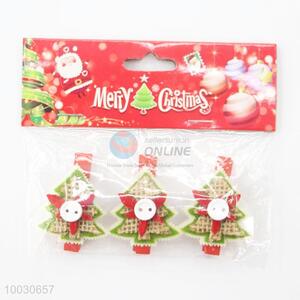 Christmas trees cheap decorative wooden clips