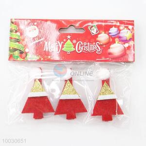 Decorative Christmas hat wooden clips