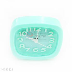 Wholesale Sky Blue Plastic Table Clock/Alarm Clock