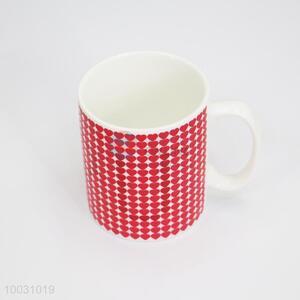 Red Heart Pattern Color Changing Ceramic Mug Cup