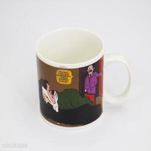 Cartoon Pattern Color Changing Ceramic Mug Cup