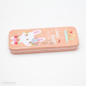 Pink rabbit pattern 2-layer pencil box/case