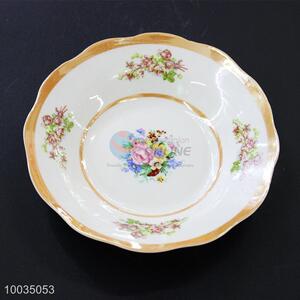 6 Inch Flower Pattern Ceramic Plate/Dinner Plate