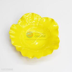 20.5*5CM flower shaped melamine fruit bowl/plate