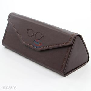 Brown triangular eye glasses/sunglasses case