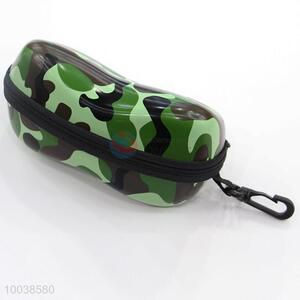Wholesale camouflage eye glasses/sunglasses case with zipper&hook