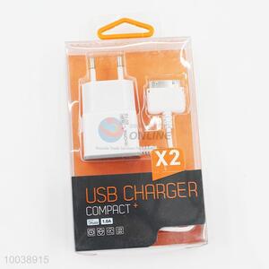1A usb charger usb cable(1m) for iphone 4
