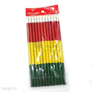 12pcs/set school supplies multicolor wooden pencil pen