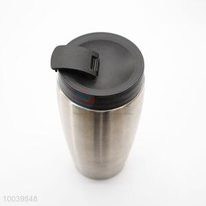 High Quality Silver PP+PS Double Wall Auto Mug/Travel Mug