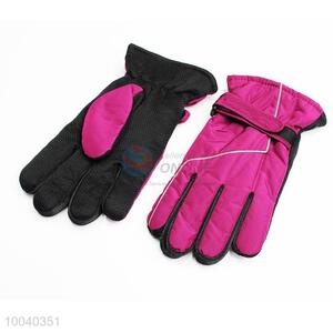 Wholesale Rose Red Warm Gloves Ski Gloves