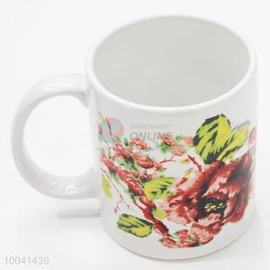 Wholesale customized 8*9.5cm ceramic cup with handle