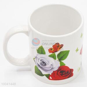 2016 New design customized 8*9.5cm ceramic cup with handle