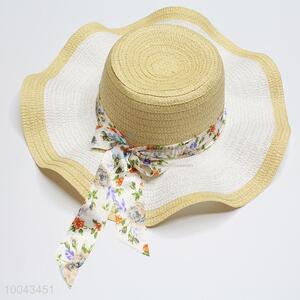 Paper big brim bucket hats and lady sun hats