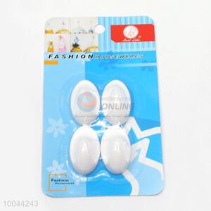4pcs/set white ABS small decorative hooks