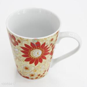 Floral Ceramic Coffee Cup