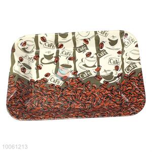 Hot sale three-pieces set print coffee bean pattern PP tray