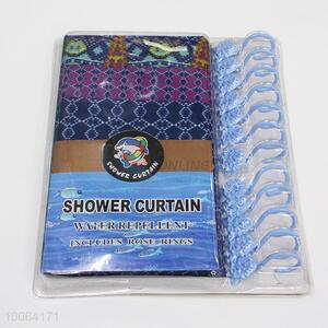 High Quality Dark Blue Dacron Shower <em>Curtain</em>