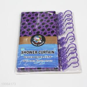 High Quality Purple Dacron Shower Curtain