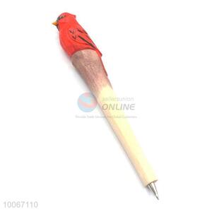 High-end wholesale bird head wooden ball pen